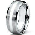 thumbnail image 2 of Metal Masters 8mm Dome Mens Tungsten Carbide Ring Wedding Band, 2 of 7