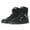 Black, variant on Men Casual Motorcycle Shoes Suede Riding High Top Sneakers, Cowhide with Double Layer,with Gear Shift Pad and Side Zipper