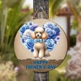 thumbnail image 4 of Poodle Proud Dad Happy Father's Day Round Wood Sign Poodles Dog Lover Gifts Idea Hanging Wall Home Decor - 02008, 4 of 5