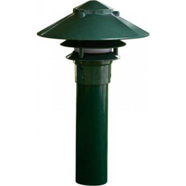 Dabmar Lighting LV-LED104-G 2.5W & 12V JC-LED Grande Pagode à 3 Niveaux avec Base de 3 Po - Vert