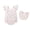 Pink, variant on Happy Town Baby Girl Summer Clothes Infant Sleeveless Cotton Romper with Soft Bib Toddler Ruffled Jumpsuit Bodysuit