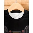 thumbnail image 3 of Men's 3D Capybara Print T-Shirt - Dark Brown Casual Short Sleeve, Breathable Polyester, Lightweight & Comfortable, Fashionable Round Neck Tee for Casual Attire, 3 of 5