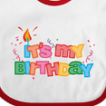 thumbnail image 4 of Inktastic It's My Birthday Letters Boys or Girls Baby Bib, 4 of 4