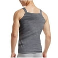 thumbnail image 4 of Tank Tops Men Qiggri Men Fashion Casual Solid Color Close Fitting Sleeveless Sports Tank Top Blouse, 4 of 4