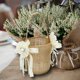 thumbnail image 2 of Cesta de flores de arpillera para fiesta de ceremonia de boda, lazo de encaje retro vintage, ideal para guardar dulces y pequeños regalos, 2 of 5