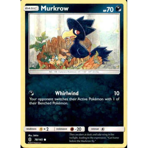 Pokemon Guardians Rising Murkrow #78