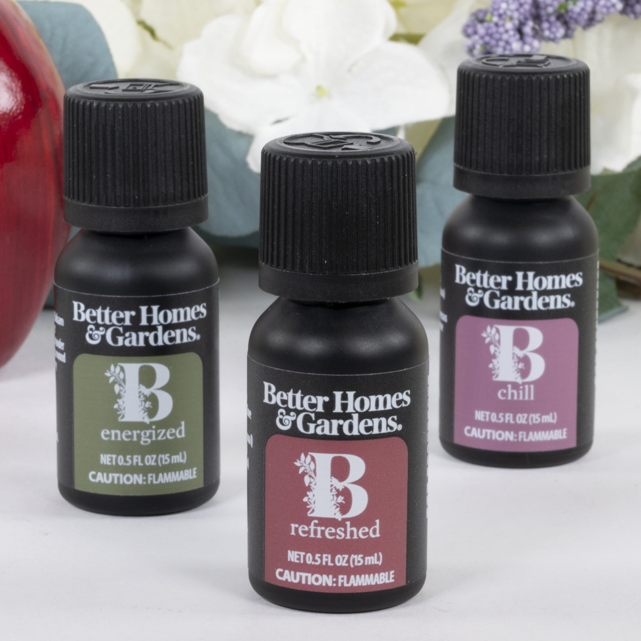 Better Homes & Gardens 100% Pure Essential Oils: Energized, Refreshed, & Chill, 3 x 15mL