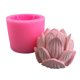 thumbnail image 3 of Molde de vela de flor de loto, molde de silicona para velas caseras, jabón, Fondant, Chocolate, caramelo, pastel Fason LKX-0982, 3 of 7
