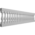 thumbnail image 3 of Ekena Millwork 38"H x 12'L Fiberthane Legacy Unassembled Balustrade Railing Kit, Style G (6 1/4" On-Center Spacing to Pass 4" Sphere Code), 3 of 6