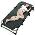 thumbnail image 5 of Lilypelle 75" Folding Camping Cot Bed,Adjustable 4-Position Adults Reclining Folding Chaise, Outdoor Portable Folding Lounge Chair Sleeping Cots, 5 of 10