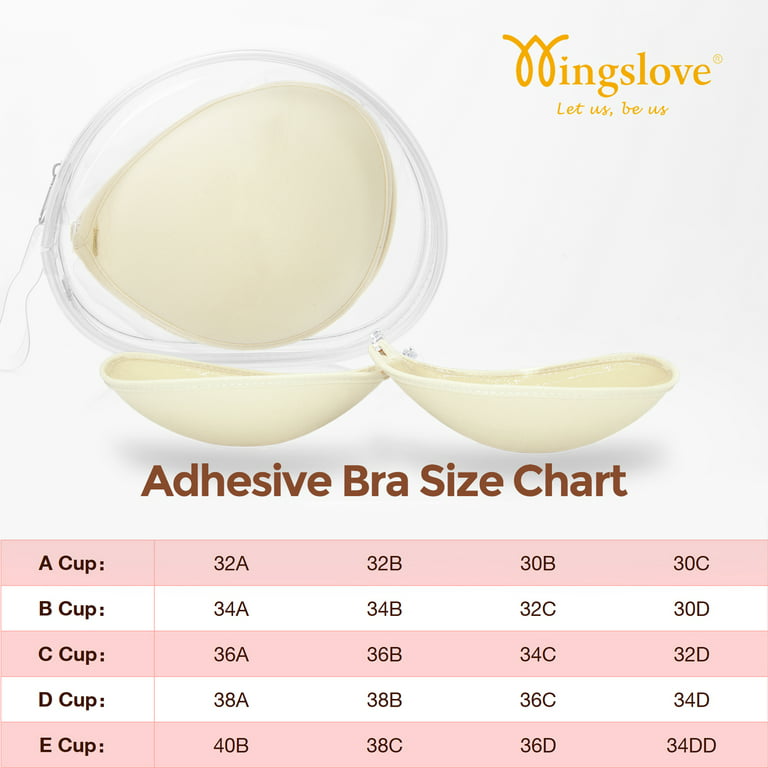 Adhesive Push-up Reusable Self Silicone Bra Inserts Milk Coffee – WingsLove