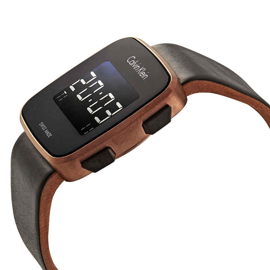 calvin klein future digital black dial watch