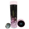 thumbnail image 1 of Termo acero inoxidable Importacion Digital Flores Negro, 1 of 1