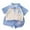 Blue, variant on easter outfits for boys Boys Summer Outfits Shirt And Shorts Set Casual Sporty Play Clothes For Toddler Kids Youth Comfortable Breathable