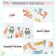thumbnail image 4 of Dailycode Cotton Pajama Set Snug Fit Long Sleeve Top and Pants for 18M-8Y Cute Colorful Crabs, 4 of 7