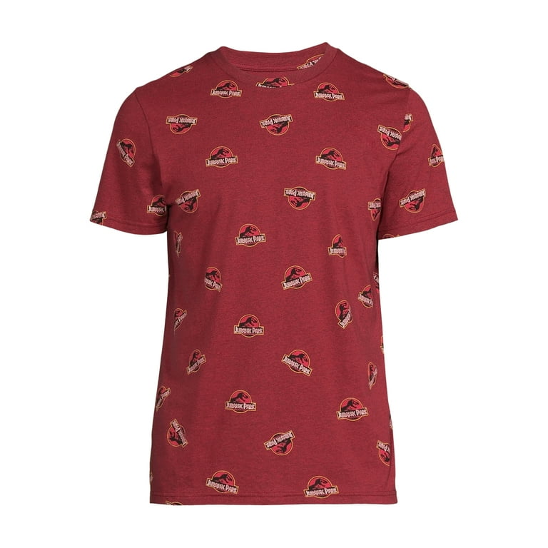 Jurassic Park Men s Allover Print T Shirt Walmart