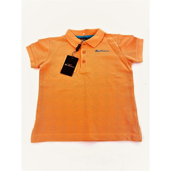 Ben Sherman Boy's Polo Shirt, Size 3-4, Jaffa Orange