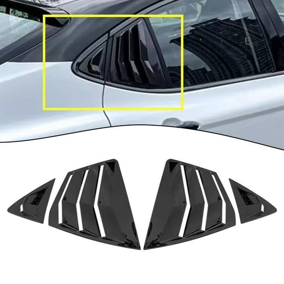 SPRING Glossy Black Side Vent Window Scoop Louver Trim Perfect Fit and Stylish Addition for Toyota for Camry 2025 2026