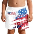 thumbnail image 2 of BOOMNY 250 Anniversary Usa Baby Boys Shorts Elastic Waist Beach Shorts for Kids Independence Day Patriotic Usa Flag Graphic Childrens Summer Dailywear, 2 of 5