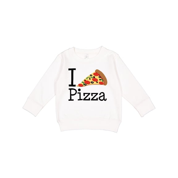 Inktastic I Heart Pizza Toddler Sweatshirt