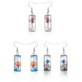 thumbnail image 4 of FeiraDeVaidade Tulip Flower Earrings Time Stone Bar Glass Pendant, 4 of 6