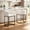 White, variant on 26" H Counter Height Bar Stools Set of 2, Modern Barrel Counter Stools with Backrest and Arms, Linen Fabric Upholstered Accent Barstools for Kitchen Island,Support 450 LBS (White)