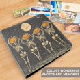 thumbnail image 4 of FORMRS 3 Ring Photo Album 4"x6" Self Adhesive Large Capacity PU Leather Cover, Beige Halloween Skeleton, 4 of 8