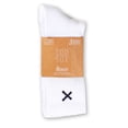 thumbnail image 4 of Odd Sox – Basix 3-Pack Crew Socks – Large Size – White – Lightweight Athletic Socks for Men & Women, 4 of 4