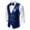 Blue, variant on Yaoyar Vests For Men Autumn And Winter Party Personality Solid Color Sequins Casual Vest Jacket With Bow Tie Winter Fashion Personality Vest Jacket Blue XL