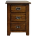 thumbnail image 3 of Mission Quarter Sawn Oak 3 Drawer Nightstand - Walnut, 3 of 3