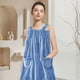 thumbnail image 4 of Fiudx Falda de Baño de Polar, Toalla Envolvente Absorbente, Suave y Gruesa, Elegante Bata con Cierre Ajustable, Bolsillo Grande para Artículos Esenciales, Ideal para Ducha de Spa En Casa, Regalo Idea, 4 of 6