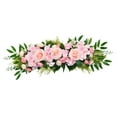 thumbnail image 4 of Archivo de la boda Arreglos de flores Ornamento rústico Decoración de botín de flores artificiales para antecedentes de bodas Vacaciones en el hogar rosa, 4 of 9