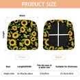 thumbnail image 3 of Black Sunflower Seat Covers for Dining Room Chairs Set Of 4,Stretch Printed Washable Chair Seat Cover with Elastic Ties and Button,Removable Waterproof Couch Cushion Covers, 3 of 6