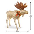 thumbnail image 3 of 48" Crystal splendor Moose with 120 White LED Lights, 3 of 4