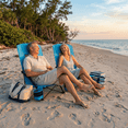 thumbnail image 3 of TLSUNNY 2 Pack Portable Folding Camping Chair, W/Storage Pocket & Carrying Bag, Mesh Breathable Back, Backpack Chair for Hiking Fishing Picnics Beach, 350 LBS, 3 of 11