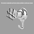 thumbnail image 3 of FAGINEY Strong Suction Cup Adjustable Shower  Holder with Towel Hook Bathroom Wall-Mount Bracket , Wall Mounted Shower  Holder, Suction Cup Shower  Holder, 3 of 8