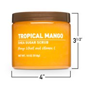 Shea Sugar Scrub, Tropical Mango, 18 oz