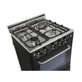 thumbnail image 3 of Prestige 20 in. 1.6 cu. ft. Gas Range with Convection Oven and Sealed Burners in Midnight Black, 3 of 6