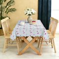 thumbnail image 5 of Rectangular Tablecloth 60x84 Inch – Waterproof Polyester Printed Table Cover, Wrinkle Resistant, Washable for Kitchen & Dining, Colorful Geometry Pattern, 5 of 6