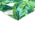 thumbnail image 4 of Jordan Manufacturing 43" x 20" Clarmont Seagrass Green Leaves Rectangular Outdoor Chair Cushion with Ties and Hanger Loop, 4 of 12