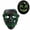 Green, variant on Deago Halloween Mask LED Light Up EL Wire Cosplay Glowing Mask The Purge Movie Scary Festival Costume with AA Battery