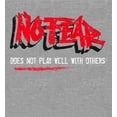 thumbnail image 4 of No Fear "Does Not Play Well with Others" Youth Heather Gray Crew Neck Short Sleeve Tee-Small, 4 of 4