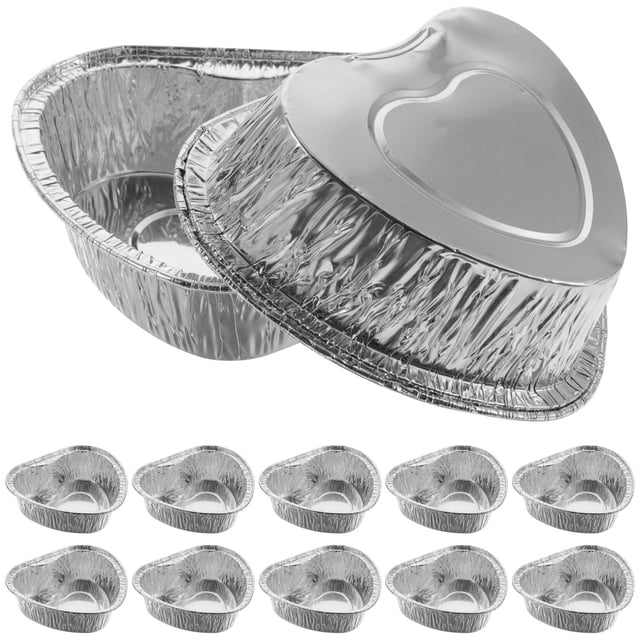 UPOUART 100Ud Vasos De Aluminio Para Y Almacenar Postres Con Acabado Plateado