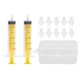 thumbnail image 1 of 2 Pcs 10ML Baby Nasal Irrigator Portable Children Infants Special Rhinitis Nasal Irrigator Aspirator with 10 Silicone Heads Yellow, 1 of 4