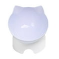 thumbnail image 4 of Transparent Single Bowl Base Pet Cat Bowl Protect Cervical Vertebra Feeding Water Dispenser Transparent Plastic Food Bowl High-Foot Bowl Dog Bowl Single Bowl, 4 of 7