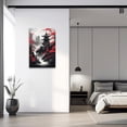 thumbnail image 2 of ZHONGYUTONG Japanese Canvas Wall Art Red and Black Cherry Trees Pagoda Painting Japanese Landscape Poster Prints Japan Themed Artwork Wall Decor (12.00" x 18.00"), 2 of 5