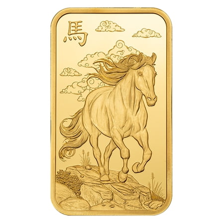 2026 1 oz Gold Bar - PAMP Suisse Year of the Horse w/ Assay