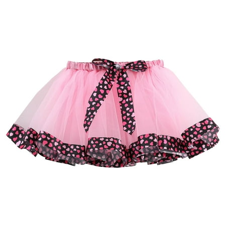 

Toddler Girls Rainbow Birthday Party Tutu Skirt Performance Skirt Bowkot Cute Fashion Dot Printing Skirt(Size:6-8 Years)