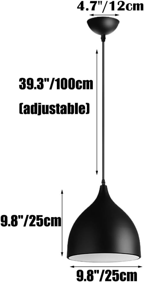Modern Simple Colorful Pendant Light for Kitchen Island, Minimalism Nordic Style Metal Pendant Lighting for Dining Room, Vintage Rustic Pendant Lamp, Retro Pendant Light Fixture