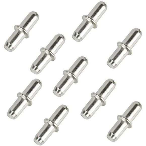 60 Pieces 5mm x 19mm I Shape Shelf Pins Cabinet Furniture Shelf Support Pegs Nickel Shelf Support Divided Pin Hardware Heavy Duty Shelf Support Pins